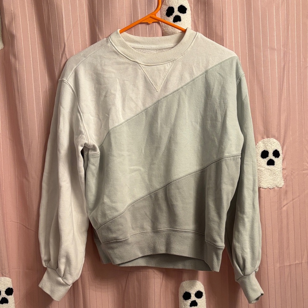 Women’s Green Colorblock Sweater Abercrombie